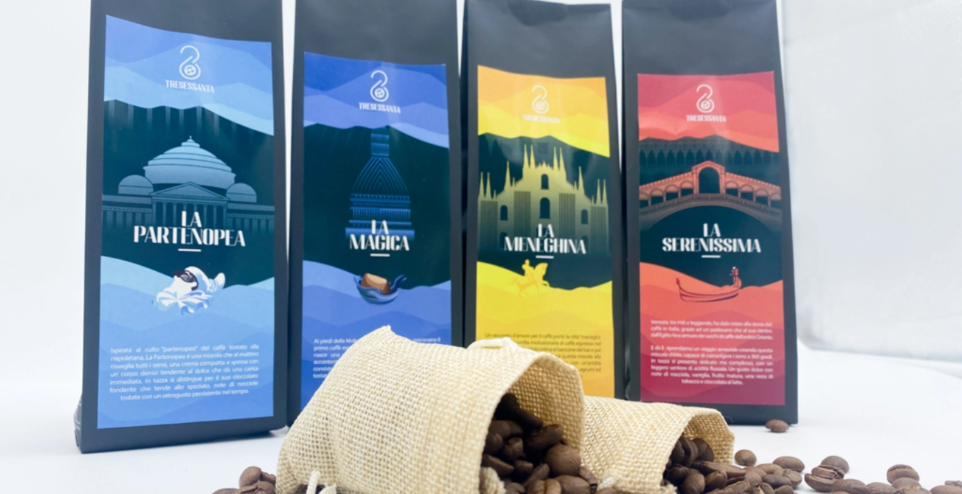 Alcuni prodotti Tresessanta Caffè